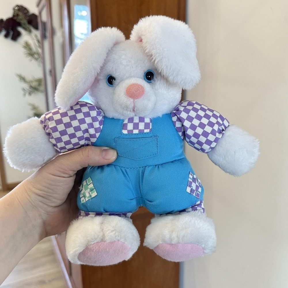 Vintage Avon Easter Peek-A-Bunny Rabbit 9" Plush Stuffed Animal‎ Animated